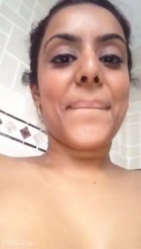 Young lady completing her video