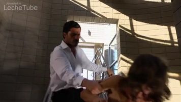 Malena Morgan submissive fucked brutally on the stairs