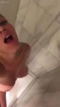 Sexy periscope under the shower, Shower masturbating