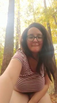 Nervous showing my big tits in public places