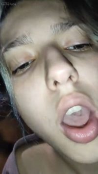 Breaking a teen's throat and pussy