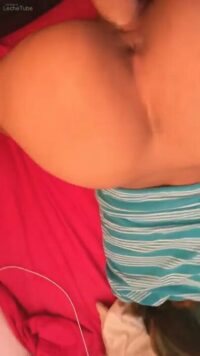 He shoves his girlfriend hard in doggy style