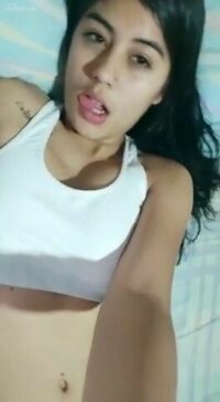Cute tik tok babe showing little pussy