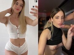 Julia Beatriz fazendo boquete bem babado