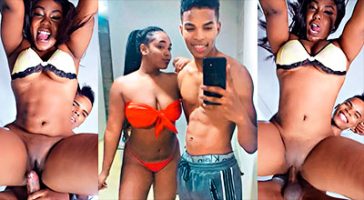 Video casero negra singando en cuatro con el novio
