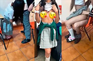 Video porno de la colegiala Sophia Bellee folladas por su compañero de clase