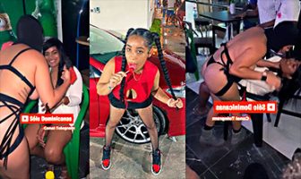 Dominicana Aleska hace un tremendo show en la dusco para adultos