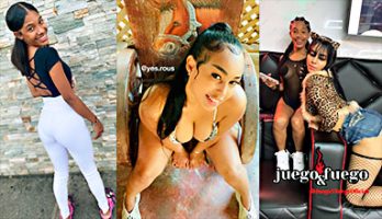 Las Dominicanas Rous Salvaje con Madeline y Betty haciendo show de strippers en la romana