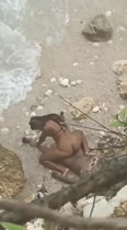 Spying On The Black Woman Fucking On The Beach Hidden Camera