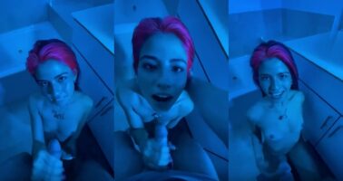 Shark Bae Jerking My Rod and Taking A Load On Her Tiny Tits