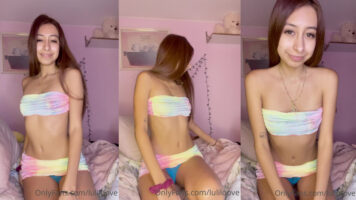Luli Loove Takes Off Her Clothes to Masturbate