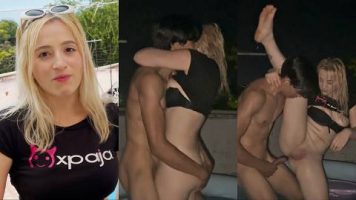 Ashleysoy1 Sexo en la piscinaal aire libre