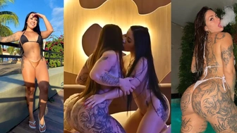 Anny Alves e Brena Barbosa fazendo sexo lésbico no Privacy