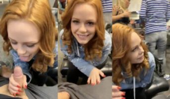 POV – Ella Hughes le mama la verga en público a su novio
