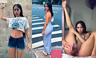 OMG Jovencita Dominicana La Meli Con Ese Dildo mestido en su coño