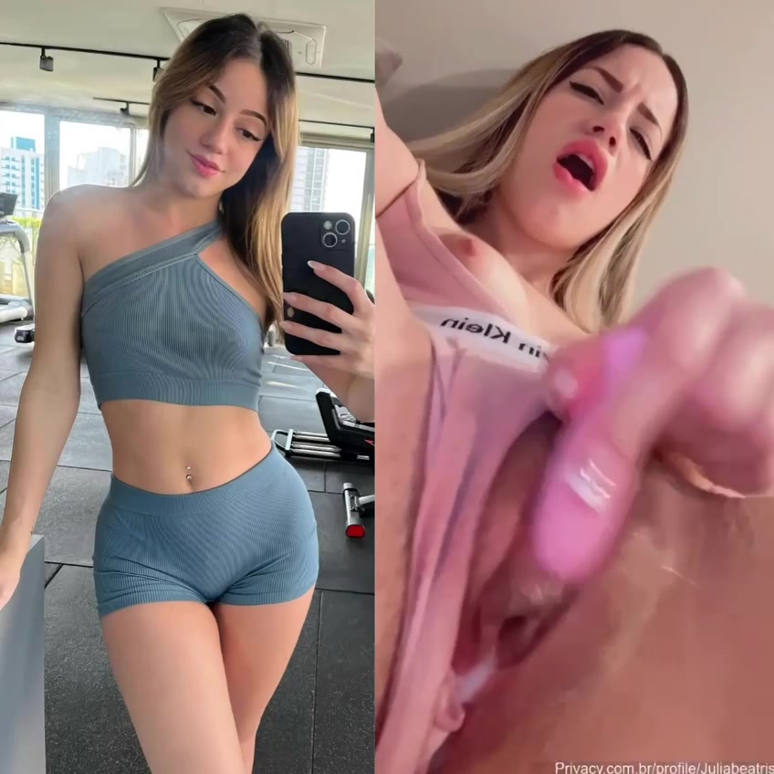 Julia Beatris se masturba y logra una buena corrida de leche