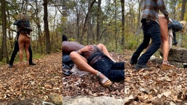 WanderingWife – BBC Creampie al aire libre mejor interracial